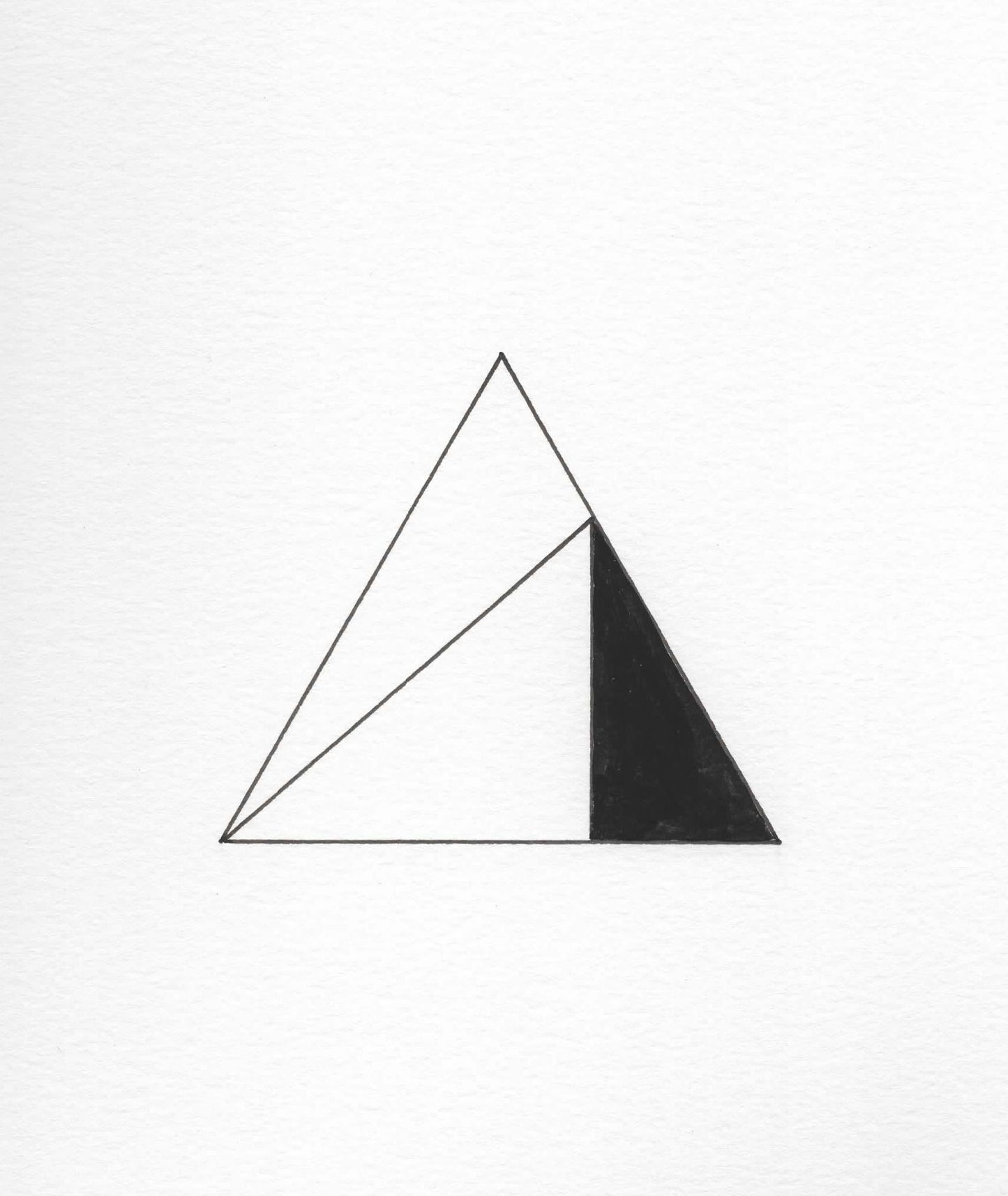 modern triangular form on paper